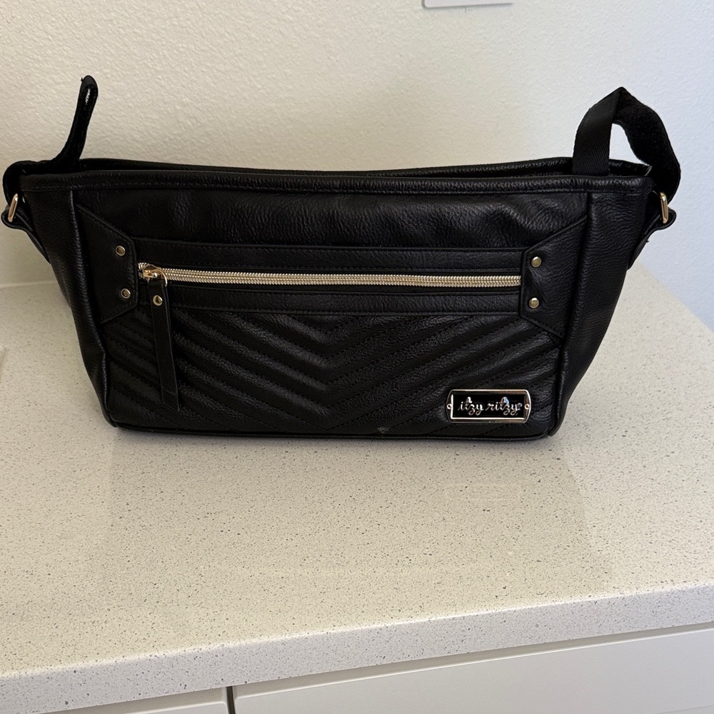 Itzy Ritzy Stroller Bag - Black Quilted